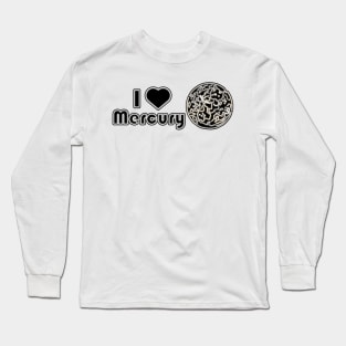 Electric Solar System I Heart Mercury Long Sleeve T-Shirt